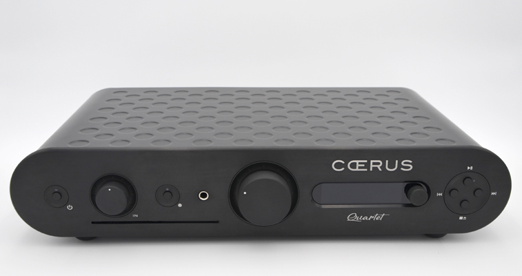 quartet black anodized face view