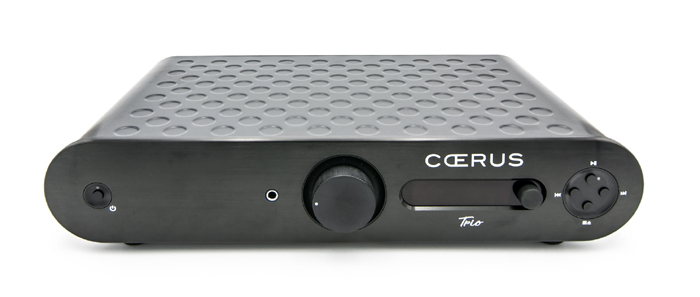 trio front panel, brushed and black anodised